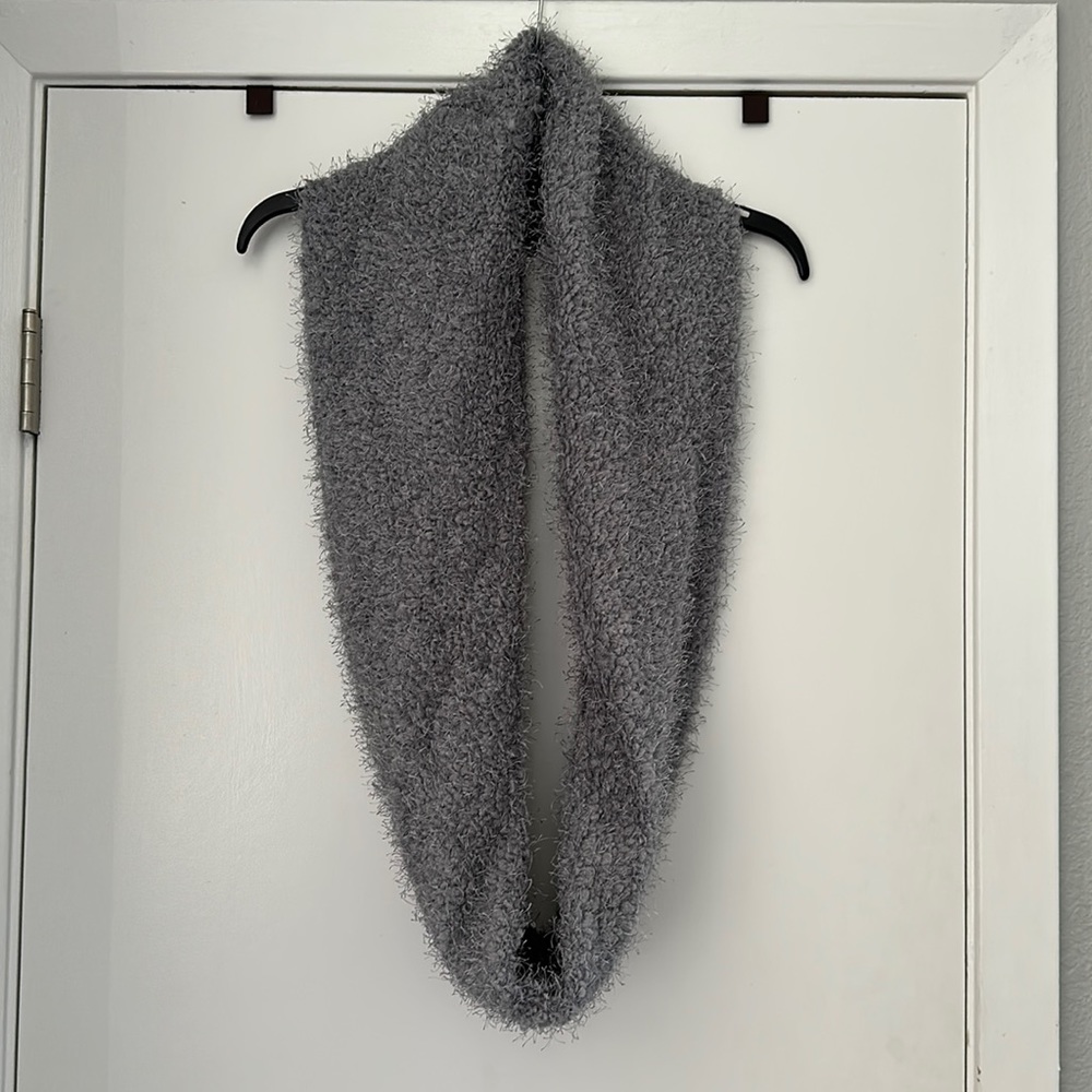 Gray infinity scarf